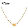 Корейская мода Кристальное ожерелье с подвеской в виде сердца с OT-застежкой