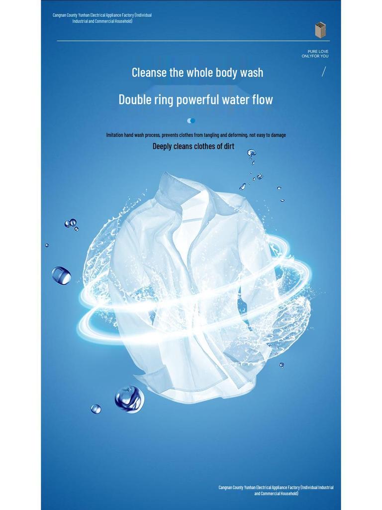 Полностью автоматическая стирально-сушильная машина 10 кг с компактным пульсатором для дома и аренды