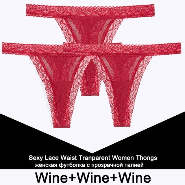 FINETOO 3PCS/Set Sexy S-XL Women Cotton Panties G-string Woman's Underwear Girl Lace Female Lingerie T-Back Lady Thong Intimates