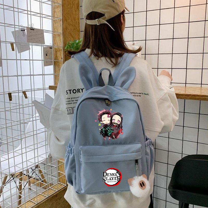 Рюкзак «Убийца демонов» в стиле аниме, рюкзак для девочек и мальчиков, школьный рюкзак для школы, сумка для книг для мужчин и женщин, дорожная сумка для отдыха Mochila