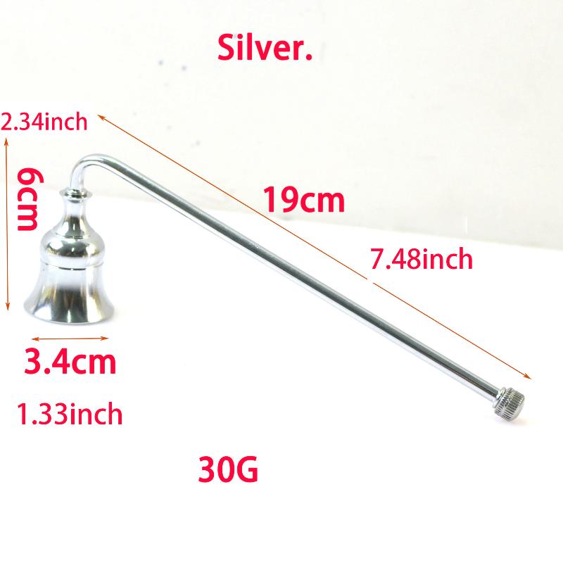 19CM/23CM Candle Damper Candle Stainless Tool Long Handle Bell Extinguisher AccessWicks Out Steel Extinguish Putting Accessories