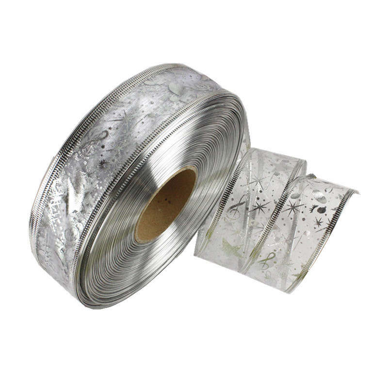 Рождественская елка Рождественский подарок Рождественская упаковка Лента Пятиконечная звезда Лента Золотая лента Подвеска Decora