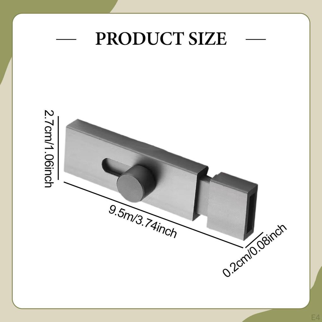 Slide Lock for Barn Doors, Gardens, And Hotel Gates