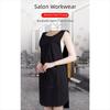 Professional Salon Hairstylist Apron Black Barber Hair Uniform Haircuts Cloth Wrap  Nail Salon