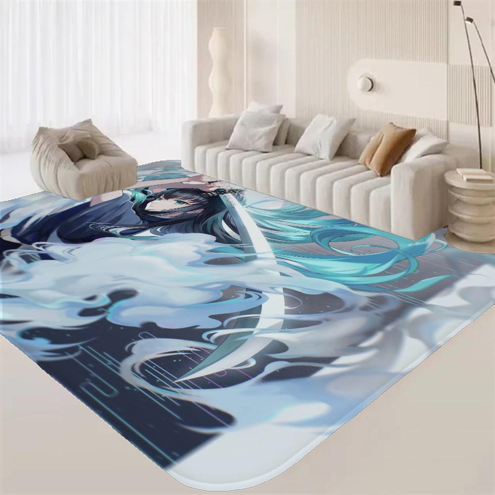 Аниме Муичиро Токито Ковер для прихожей Моющийся Нескользящий Коврик для зоны дивана и кресел в гостиной Кухонный коврик Прикроватный коврик