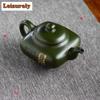 200ml  High-end Yixing Purple Clay Teapots Famous Hand-carved Tea Pot Kettle Chinese Handmade Raw Ore Pea Green Mud Zisha Teaset
