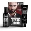 Краска для бороды Beardo для мужчин - Натуральный черный, 60 мл | Стойкая | Без аммиака | Легко наносится, Не окрашивает кожу | Безопасная для кожи Краска для волос бороды для мужчин | Hai