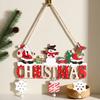 Wooden Christmas Hanging Pendants Gnome Santa Claus Merry Christmas Decoration For Home Xmas Tree Ornaments Year Gifts