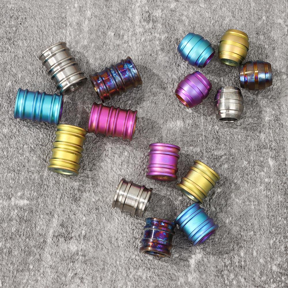 Titanium Alloy Multi Tools Paracord Rope Pendant TC4 Knife Beads Ropes Lanyard Camping EDC Gadgets