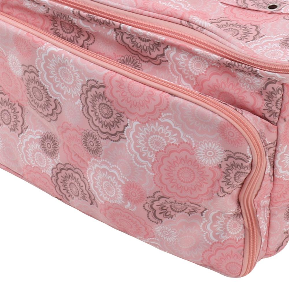 Multifunctional Crochet Holder Bag Pink Color Crochet Bag Yarn Storage Bag  Traveling
