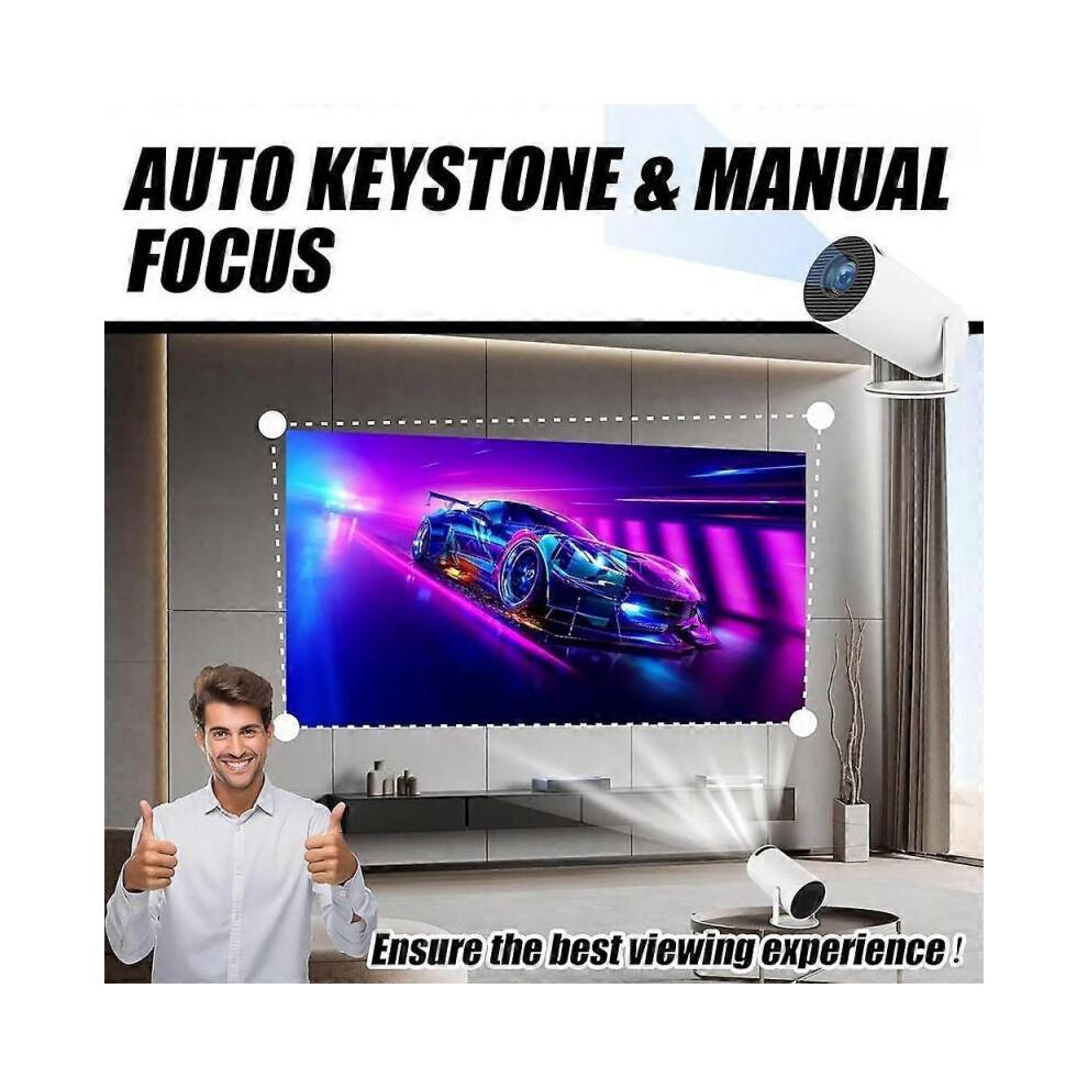 (European regulations) Cinemaster Pro-4k Smart Movie Projector Games Combo Video Games with 2Controller New