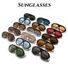 Stylish Oversized Sunglasses Unisex Retro Street Style Shades Outdoor Travel UV Protection Eyewear UV400 Classic Driving Glasses