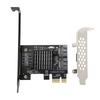 PCIE To SATA3.0 Expansion Card 2 Ports 6Gbps High Speed Multi Function Support PCIE SATAIII RAID