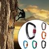 25KN Climbing Carabiner Clip Hook Heavy Duty Aluminum D-Ring Screw Lock Rock