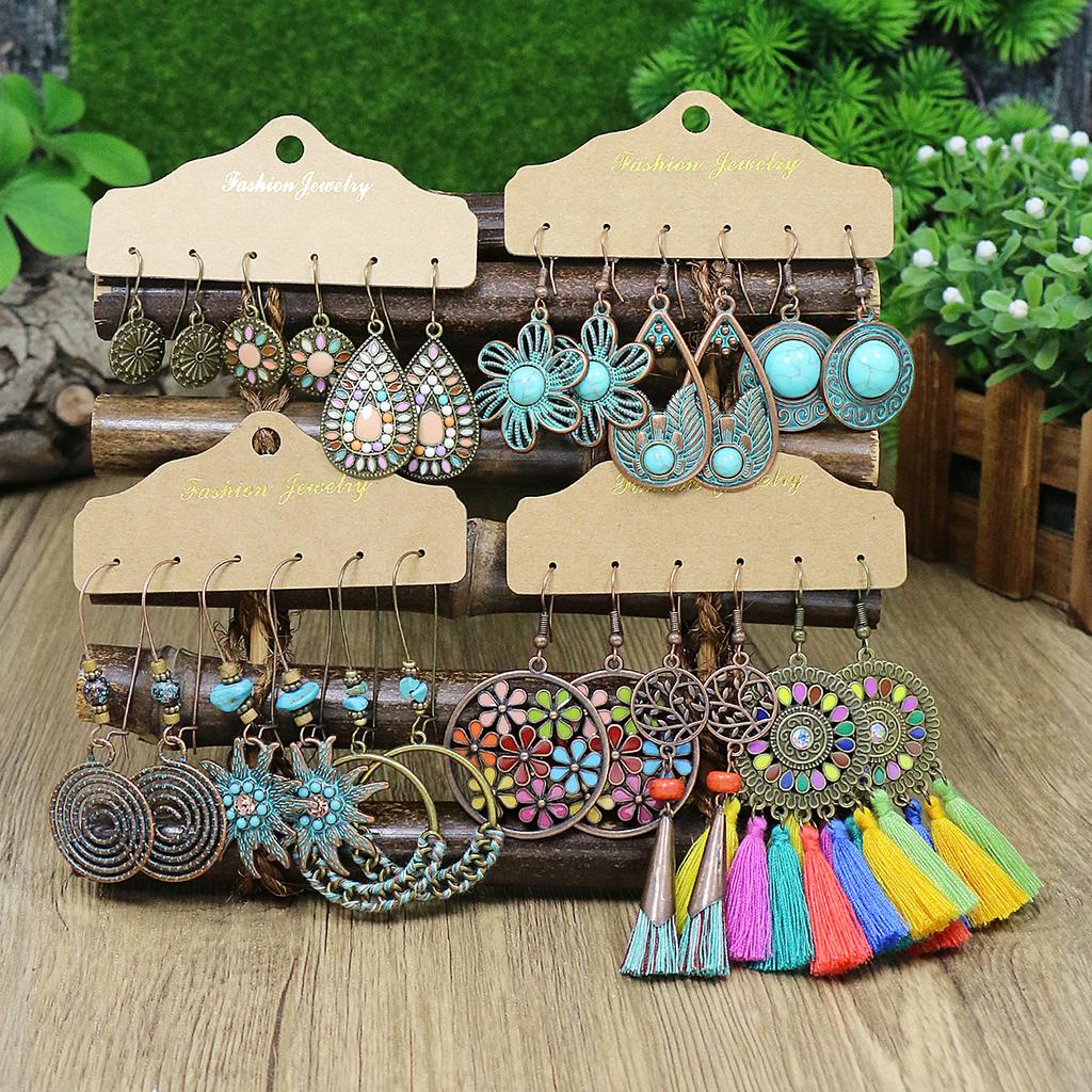 New Drop Dangle Earrings Sun Flower / Geometry / Tassel Design Match Daily Outfits Party Decor Perfect Gift For Mom&Friends