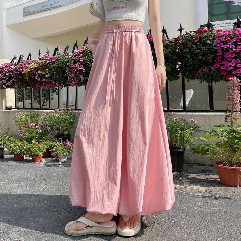 GMXIA Милая весенне-летняя пышная юбка-бутон с высокой талией, тонкий дизайн, юбка Sense of Work, облегающая до колена, универсальная юбка-фонарик А-силуэта