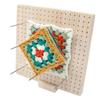Wooden Blocking Board Granny Square Crochet Board Crafting with 324 Small Holes Blocking Mat Blocking Board for Knitting Crochet