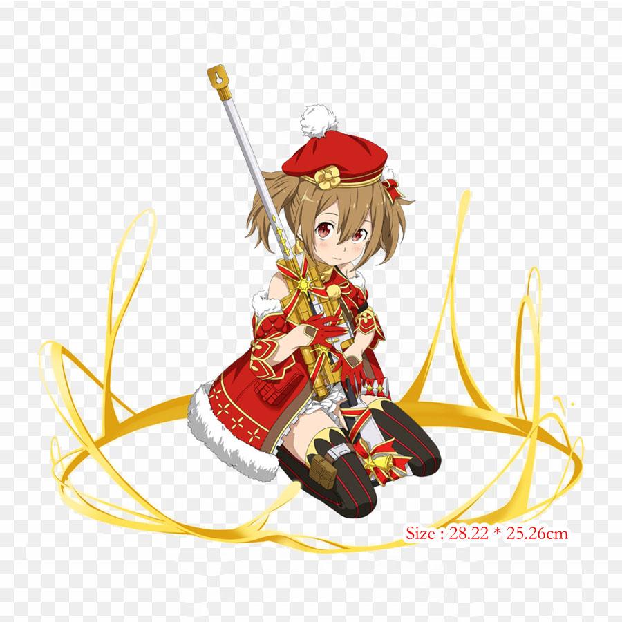 Silica Sao Silica Sword Art Online Memory Defrag Iron On Patches For Clothing Applique Stickers On Clothes Heat-Sensitive Custom Patch