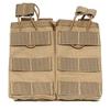 J-HARK Airsoft Magazine Pouch, M4, M16, AK, AR, MOLLE Compatible, Double-Row Open-Top Magazine Pouch, Airsoft Gear (Beige)