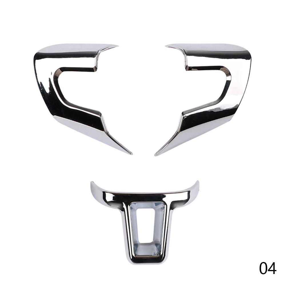 ABS хромированная декоративная накладка на руль автомобиля, наклейка, подходит для Volkswagen VW GOLF POLO JETTA MK5 MK6 Bora Accessories