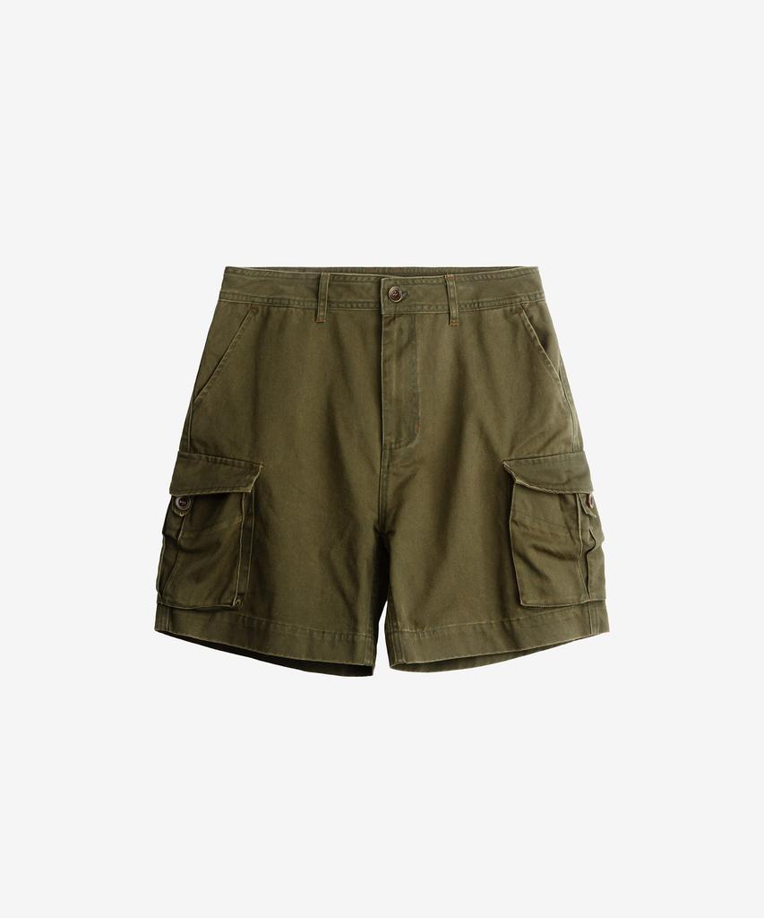 HEYSTE Vintage Cargo Twill Shorts Olive