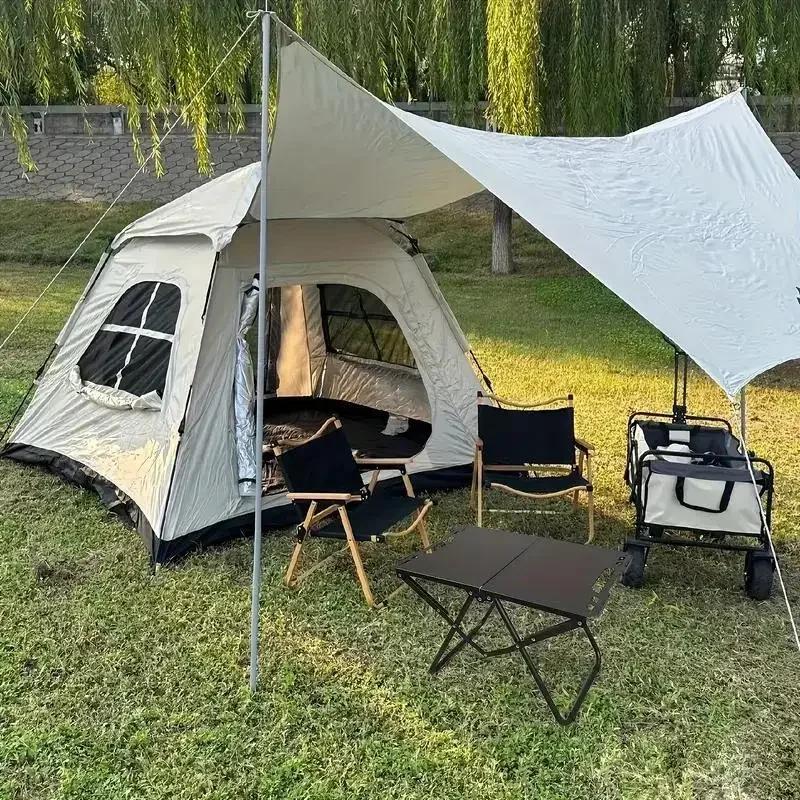 Outdoors Lightweight Folding Picnic Table Aluminum Camping Foldable Table Space-Saving High Load Capacity BBQ Travel Hiking