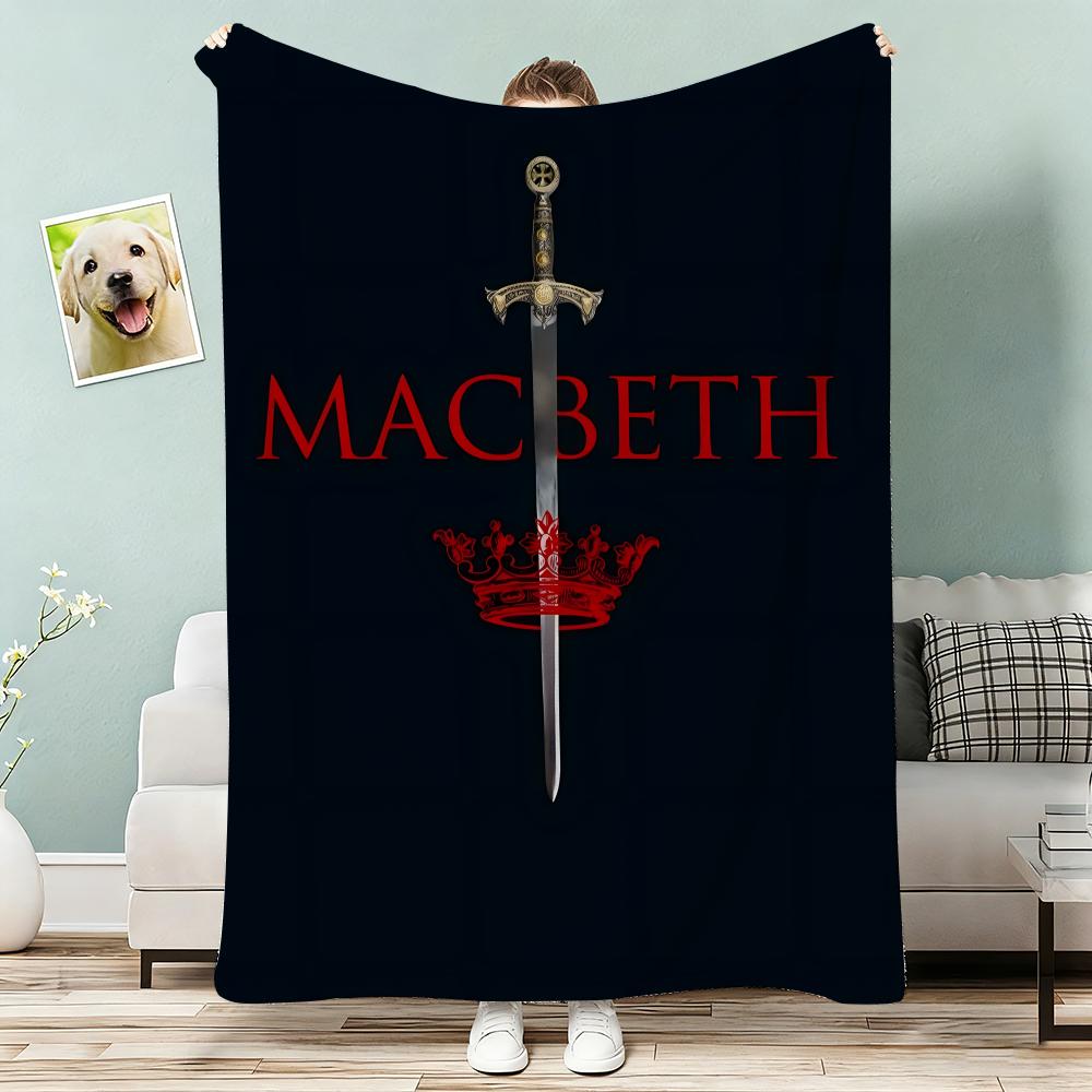 Macbeth Throw Lightweight g Flannel Blanket Soft Skinfriendly for Summer Cooling