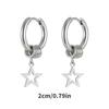 Модные Серьги Пятиконечная Звезда Сталь Гипоаллергенная Легкие Удобные Для Чувствительной Кожи