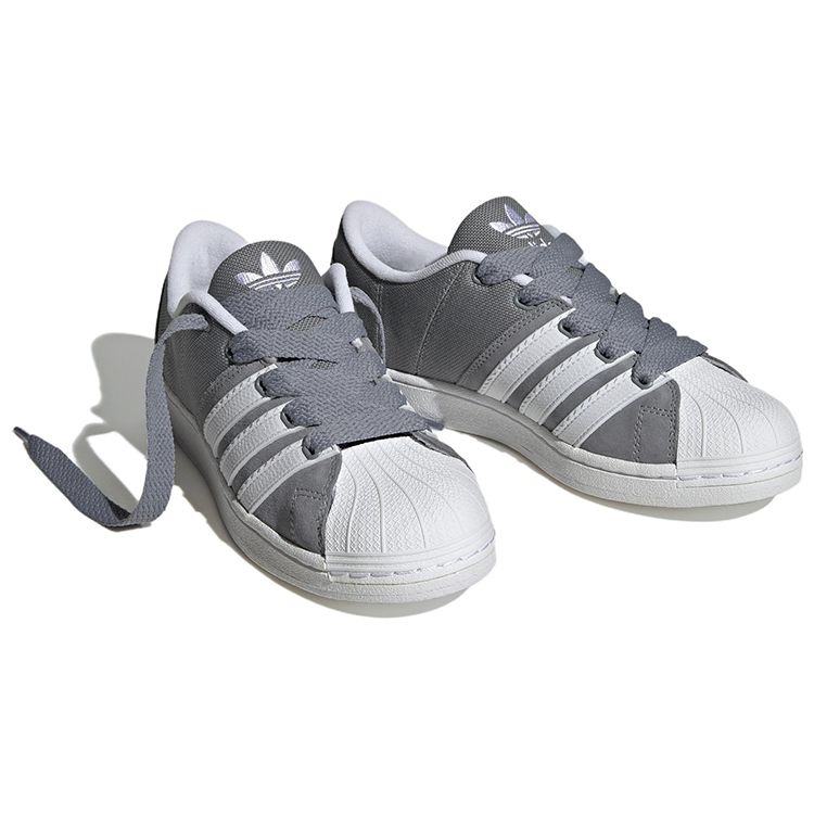 adidas Superstar Supermodified Серо-Белые Кроссовки Унисекс Cloud-White H03740