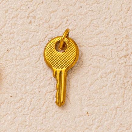 Yori 3Pcs New Stainless Steel Small House Key DIY Pendant 2025 Statement PVD Plated DIY Handwork Accessories Recommend