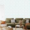 Heart Wallpaper White, Sea Blue, Mint and Light Gray 50x1000