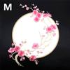 Plum Blossom Flower Applique Clothing Embroidery Patch Fabric Sticker Iron On Patch DIY Craft Repair Clothes Sewing Accessories