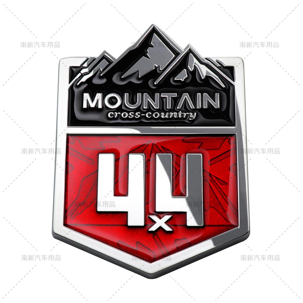 Металлический значок 4X4 Mountain Cross Country Эмблема Наклейка на решетку радиатора Автомобильные наклейки для Compass Grand Cherokee Wrangler Автостайлинг