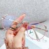 2022 Trends Office Cat Eye Anti Blue Light Oversized Glasses Computer Women Blue Light Blocking Gaming Myopia Glasses