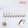 9pcs/set Welding Nozzle for Hot Air Gun Stainless Steel Different Sizes Nozzles for 8858 8898 858D 8586 Multifunction Use Nozzle