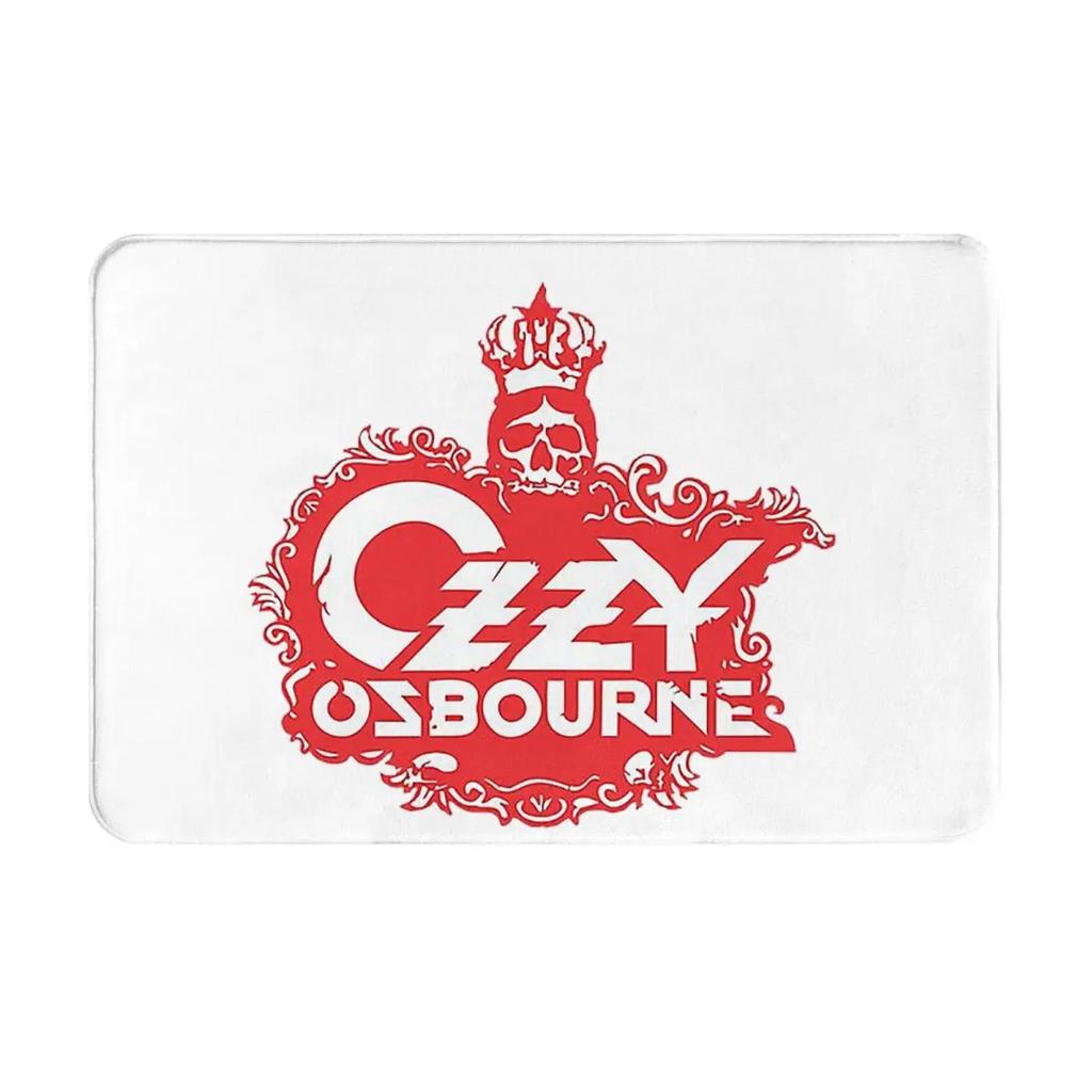 Ozzy Osbourne Logo Floor Mat - Bold Yellow and Red Design for Entrances, Perfect for Music Fans and Rock Décor Enthusiasts