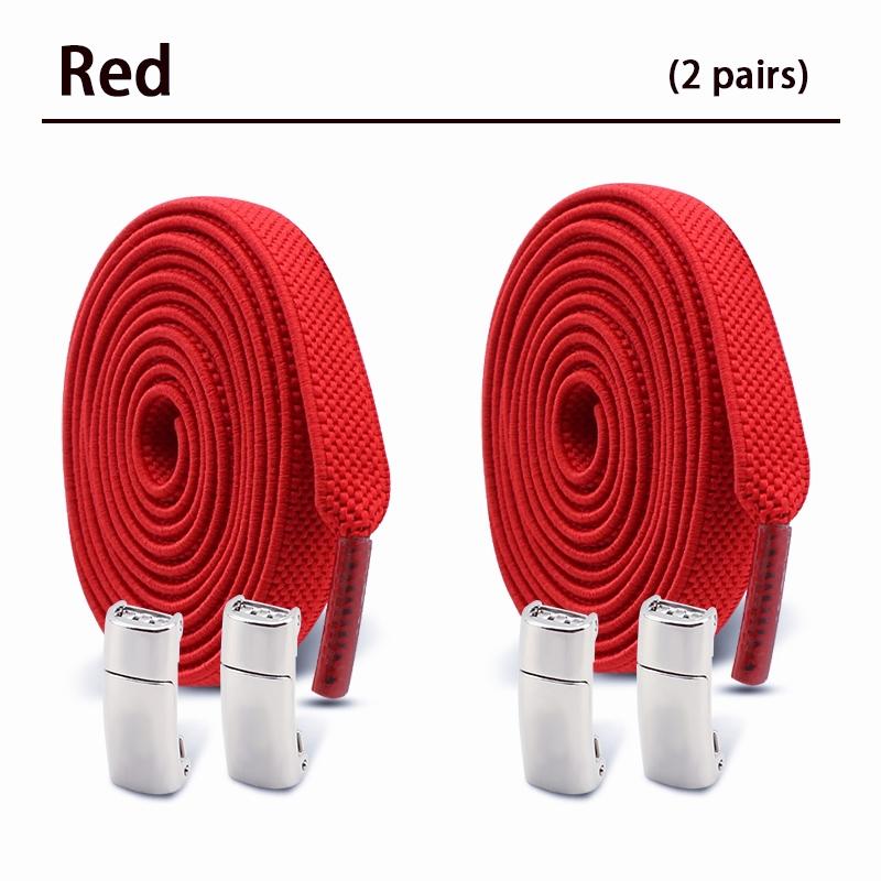 Магнитные шнурки без завязок Плоские эластичные шнурки Кроссовки Ботинки Без завязывания Шнурки Резинки для обуви Аксессуары 2 пары