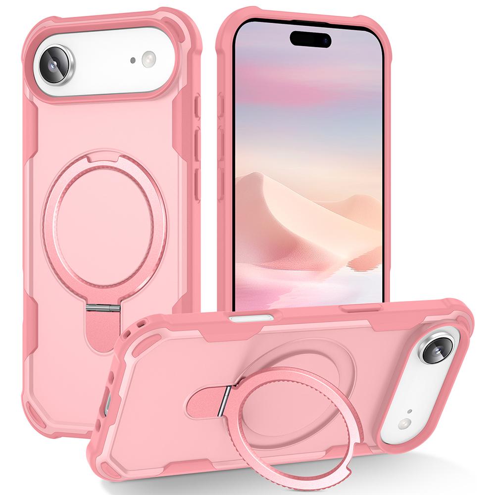 For iPhone 17 Air Case Compatible with MagSafe Kickstand TPU+PC Shockproof Phone Back Cover