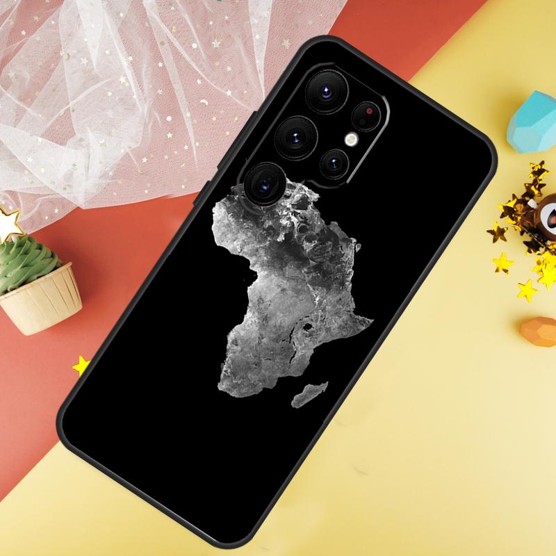 Чехол для телефона с картой Африки География Для Samsung Galaxy S25 Ultra S21 S20 S22 S23 Ultra S9 S10 Plus S24 FE Чехол