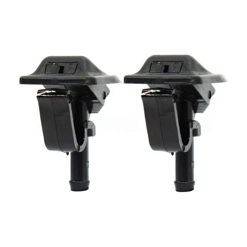 For Jeep Wrangler 2006-2012 Compatible Front Windshield Washer Fluid Sprayer Spray Jet Nozzle 55156728AB(2 Pieces)