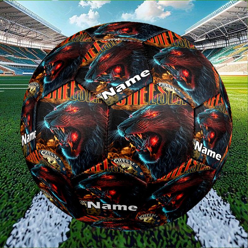 Custom Name Personalized Football team F.C-A Print Size 5 Soccer Ball Training & Match Football, for Team, Kicking, Gift for Football Enthusiasts