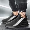 Мужская обувь весна и лето сетка fly-weave дышащая мужская повседневная спортивная беговая легкая обувь большого размера сетчатая обувь
