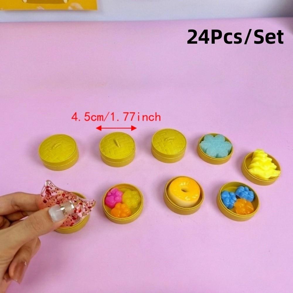 24Pcs/Set Kneading Dumplings Squishy Toy Mini Sensory Fidget Toy  For Kids Adults