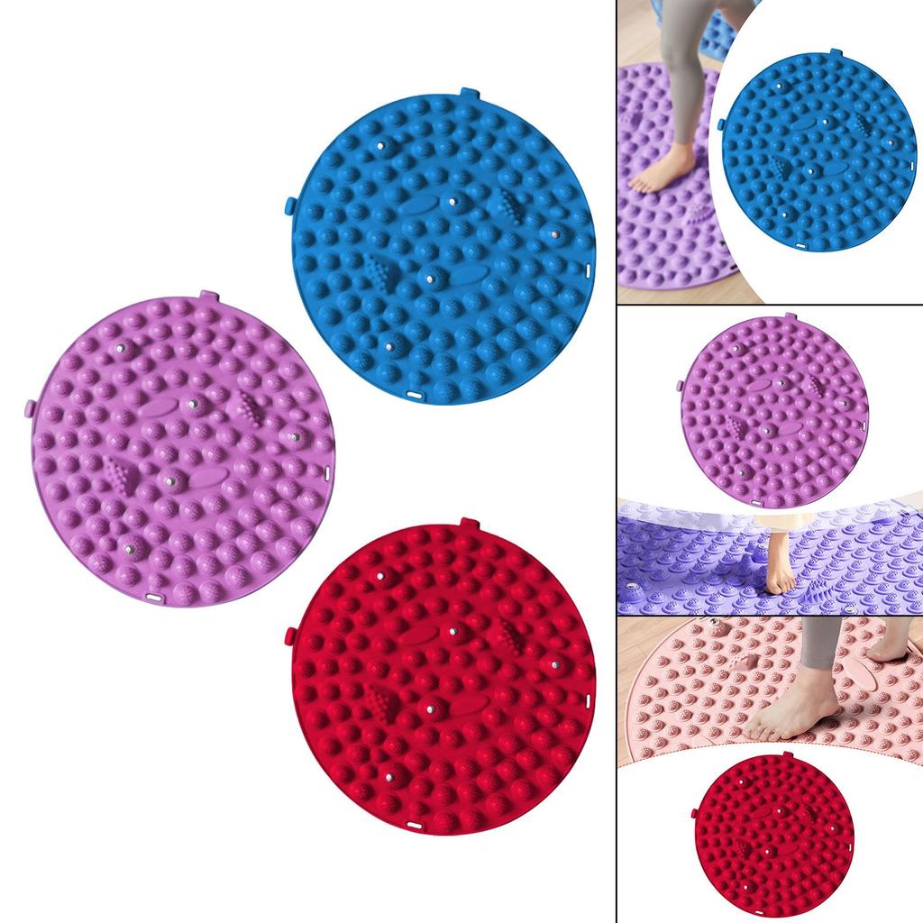 Портативный массажный коврик для ног, расслабляющая подставка для ног, шагающая акупрессурная пластина для пальцев ног для домашнего использования, женщины, мужчины, компактное снятие стресса