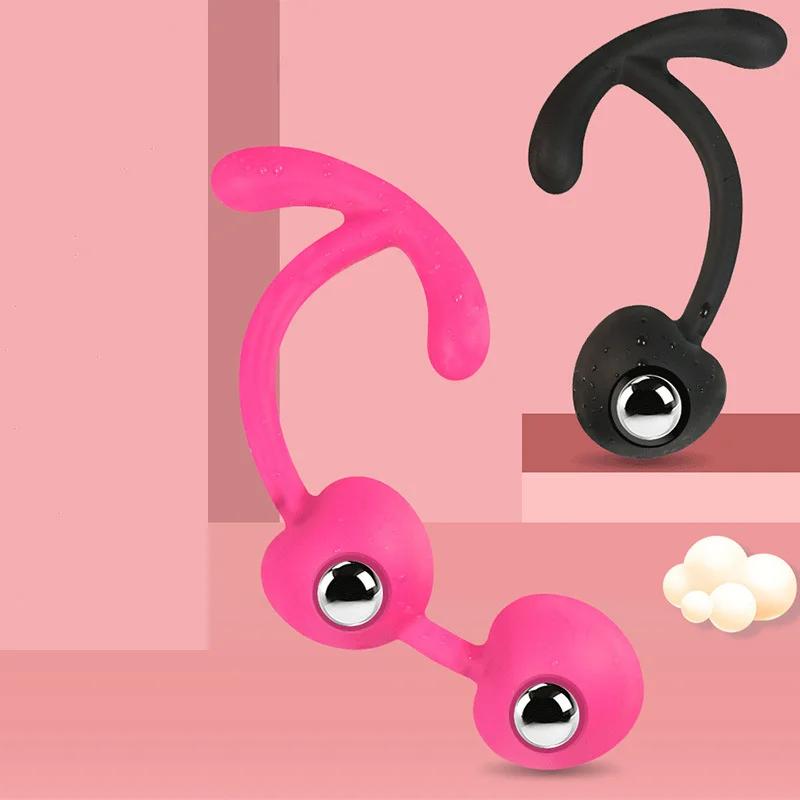 Носимые силиконовые анальные бусины, анальная пробка, стимуляция, массаж, секс-игрушки для женщин, мужчин, мастурбация, флирт для пар, товары для взрослых