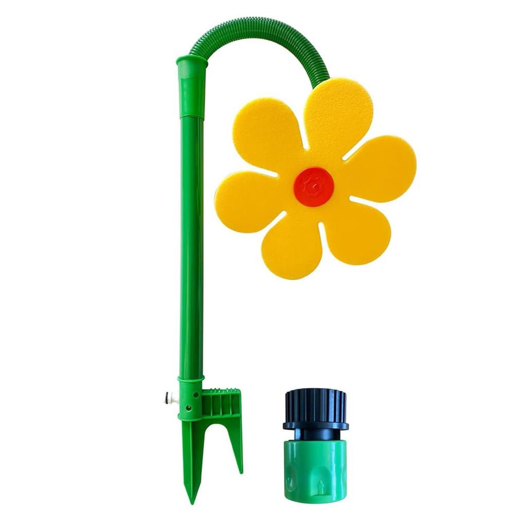 41.73'' Plastic Kids Crazy Daisy Water Sprinkler Dual-Pin Design Easy To Install for Backyard Lawn Garden Watering& Dogs Playing