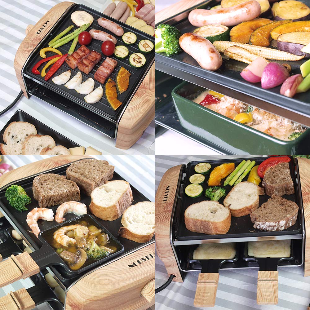 NOUVEL Raclette Grill Wood Elrgance Wood Elrgance