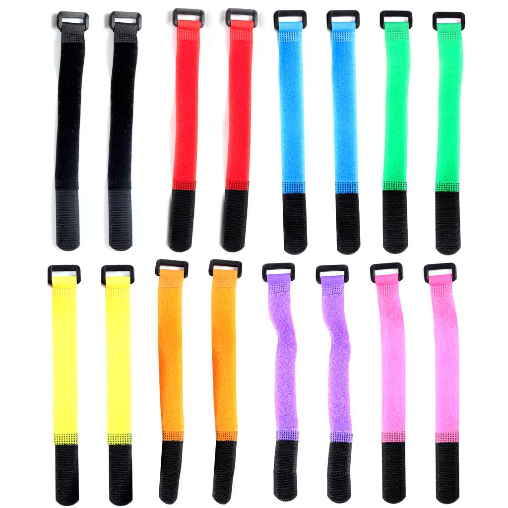 16 шт. держатели для удочек крепежный кабель регулируемые ремни для удочек с крючками и петлями