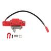 110 RC Crawler Winch Metal RC Simulation Winch Replacement for SCX10 110 Scale RC Crawler Car Red
