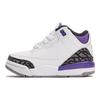 Air 3 Retro TD Dark Iris Детские кроссовки Белый Черный Цементно-Серый DM0968-105